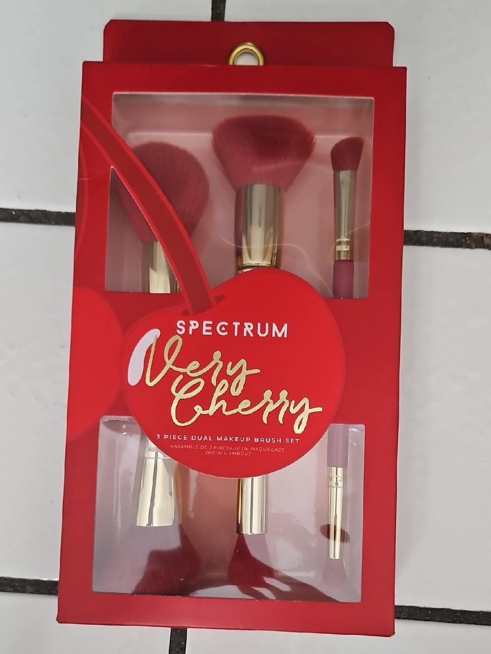 Spectrum Very Cherry 3-Piece Makeup Brush Set